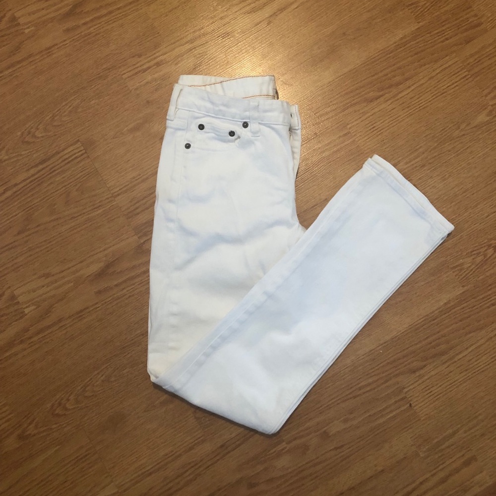 J. Crew white skinny jeans (28 short)